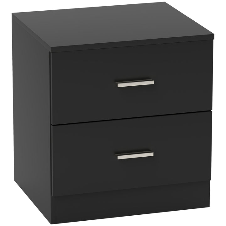 Modern Bedside Table, Beside Cabinet with 2 Drawers, for Bedroom, Livi