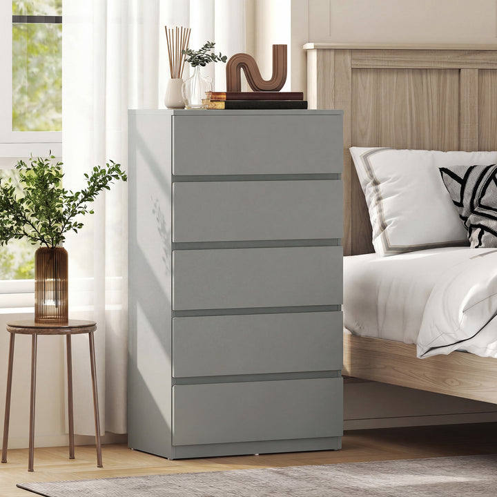 Chest of Drawers, 5-Drawer Storage Cabinets, Modern Dresser, Storage D