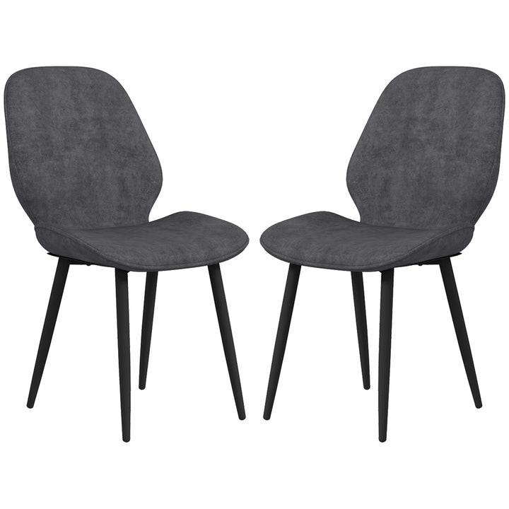 Velvet Dining Chairs, Set of 2 Dining Room Chairs with Metal Legs for Living Room, Dining Room, Grey