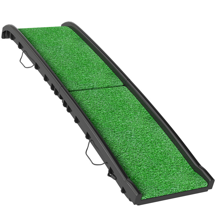 Foldable Dog Ramp with Artificial Anti-slip Surface, Portable &amp; Lightweight, for Cars, Home, 155 x 38.5 x 15.5 cm