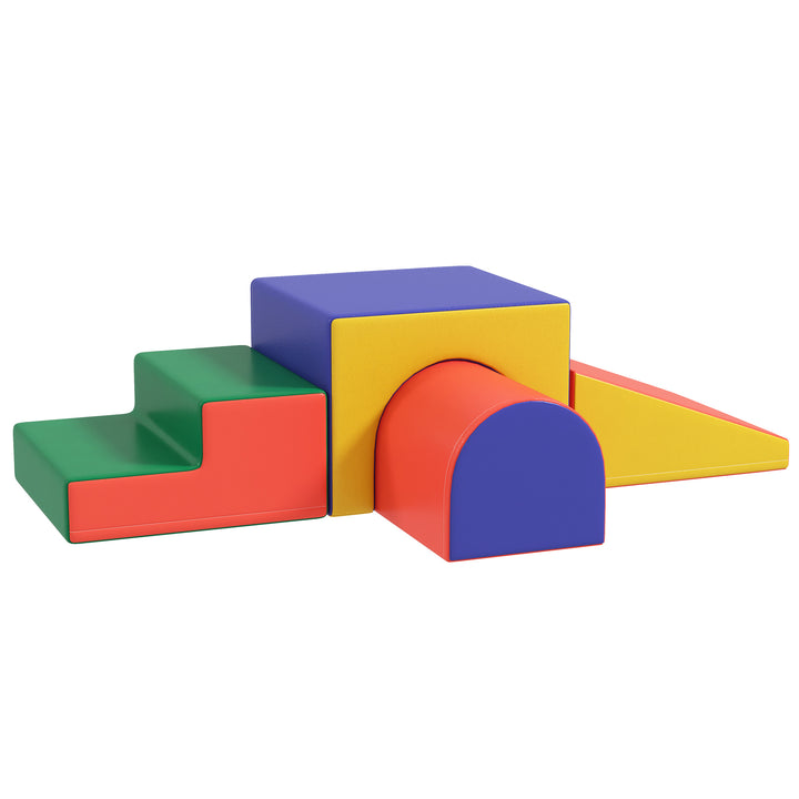 4-Piece Soft Play Set for Toddlers 1-3 Years, Red