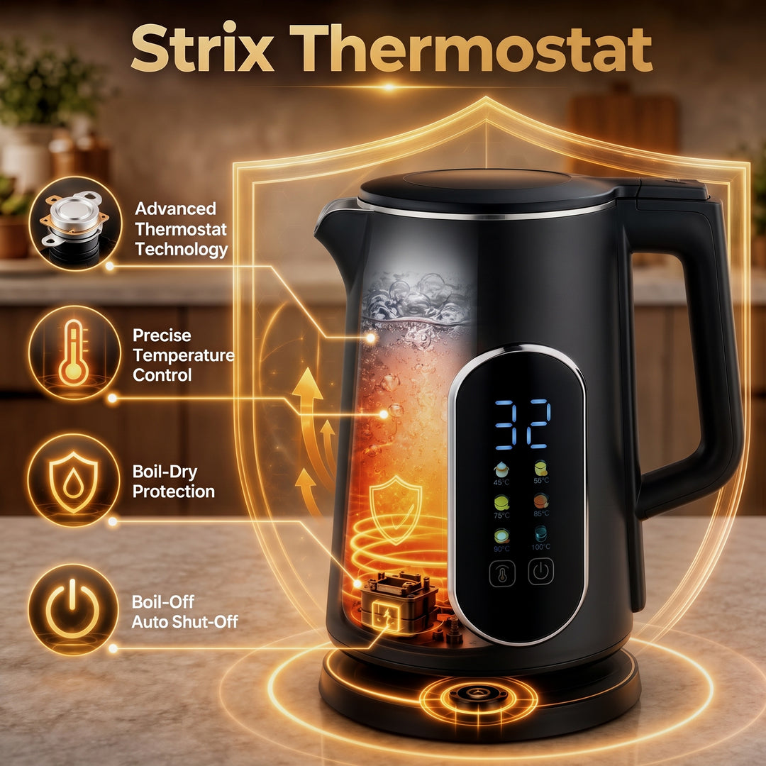 Kettle and Toaster Set with LED Touch Screen, Kettle with Strix - view 5