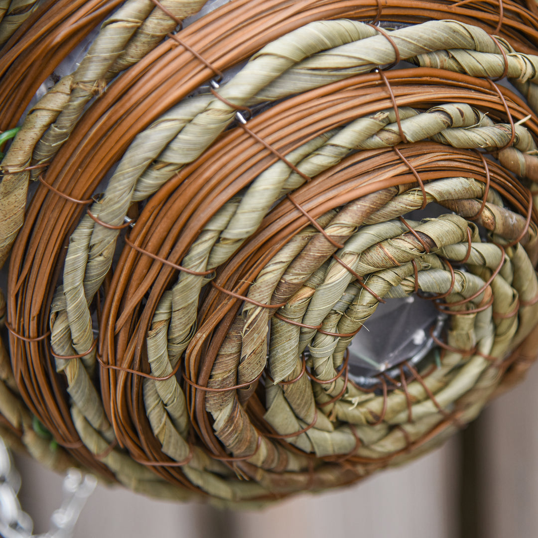 MCL Set of Two Hanging Lisianthus Flower Pots - Pink/Green