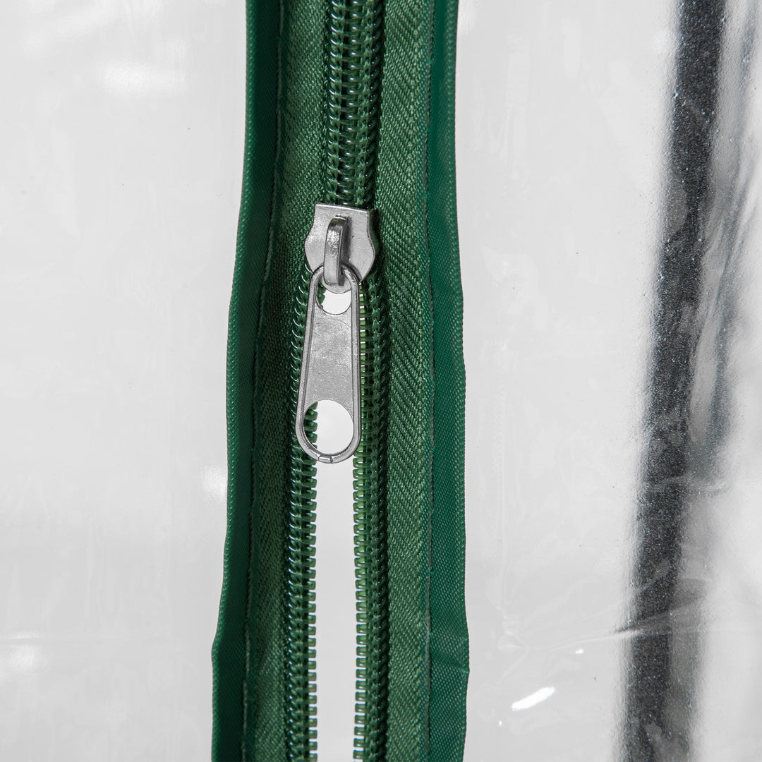 MCL Tomato Greenhouse with Roll-up Door, Mini Greenhouse with PVC Cover, Outdoor Grow House Small Green House for Yard, Balcony, Garden, 100 x 50 x 150cm, Transparent