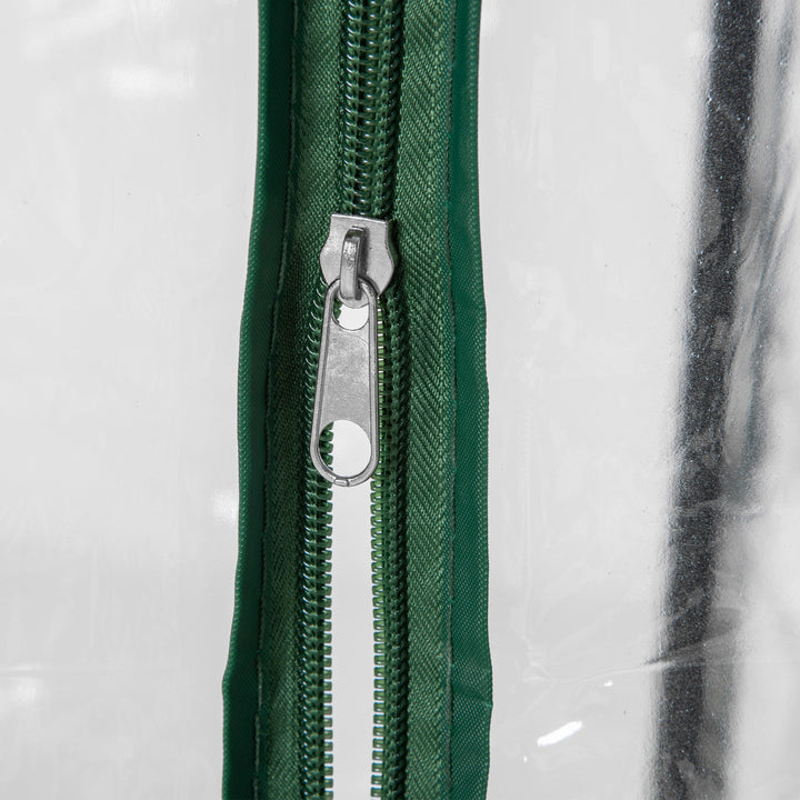 MCL Tomato Greenhouse with Roll-up Door, Mini Greenhouse with PVC Cover, Outdoor Grow House Small Green House for Yard, Balcony, Garden, 100 x 50 x 150cm, Transparent