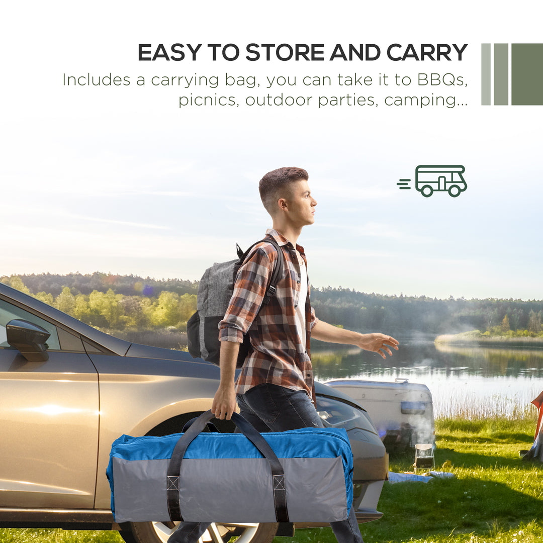3.5 x 3.5M Camping Gazebo, Outdoor Event Shelter Dome Tent Garden Sun Shelter Patio Spire Arc Pavilion Camp Sun Shade Tent for 6-8 Person, Green