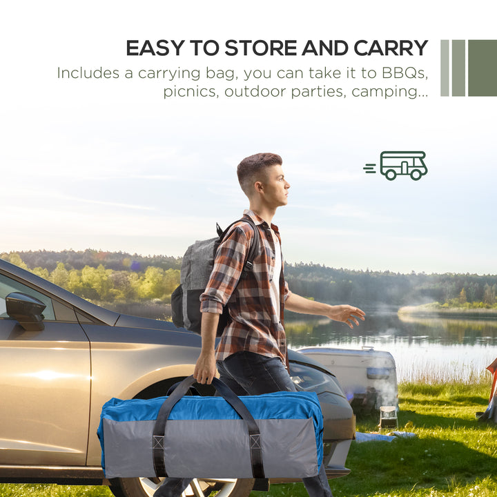 3.5 x 3.5M Camping Gazebo, Outdoor Event Shelter Dome Tent Garden Sun Shelter Patio Spire Arc Pavilion Camp Sun Shade Tent for 6-8 Person, Green