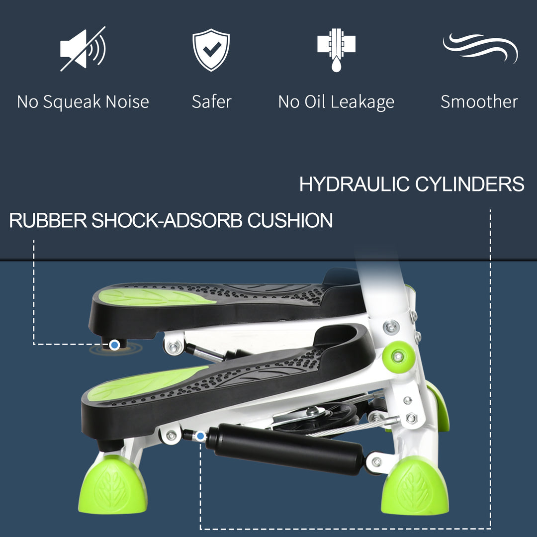 MCL Twister Stepper, Step Machine with Adjustable Resistance, LCD Screen - White