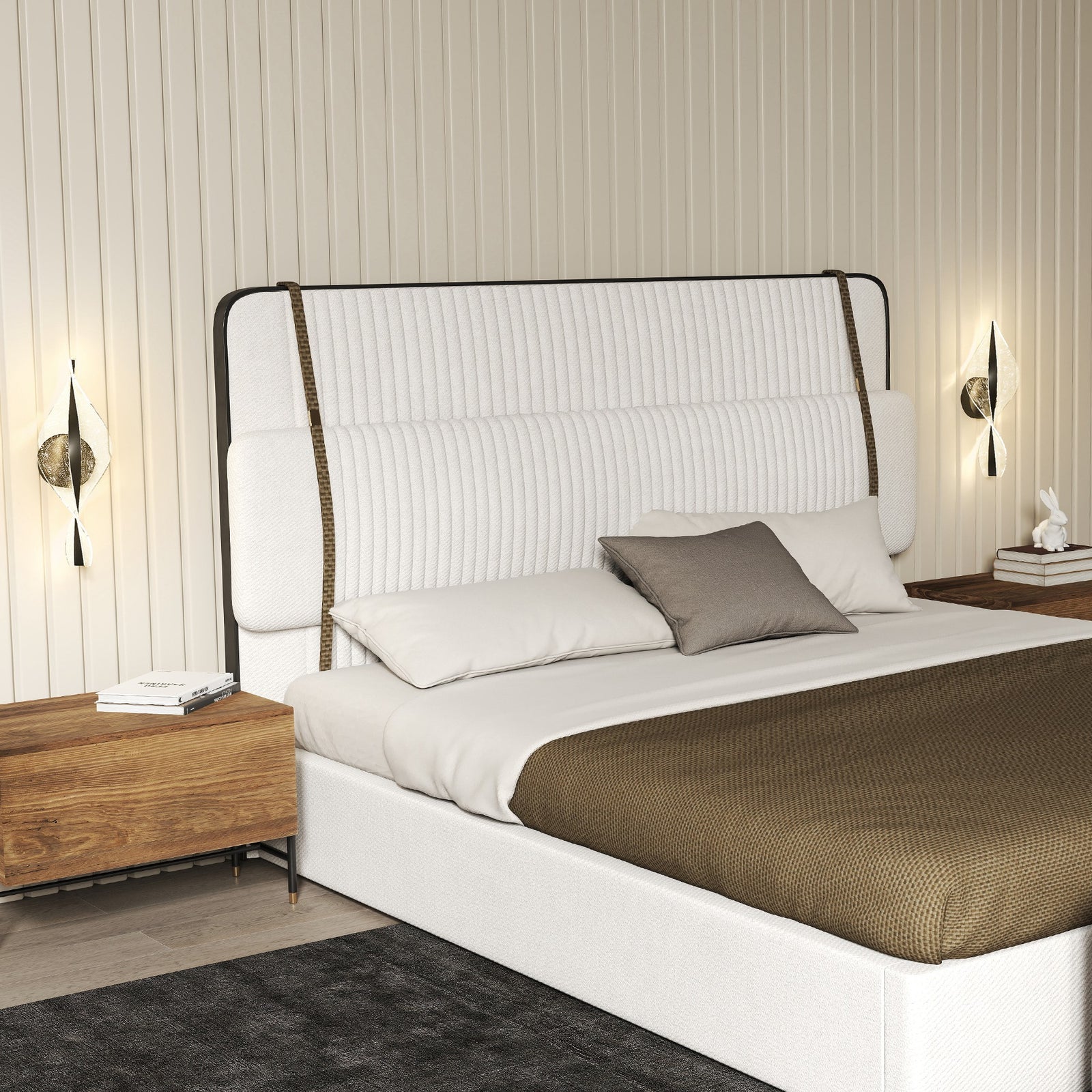 Led Wall Lamp 2 Pack, 13W Modern Indoor Spiral Wall Light, Colour Temperature Adjustable 3000K/4000K/6500K, for Bedroom, Living Room, Hallway, Stairs, Black