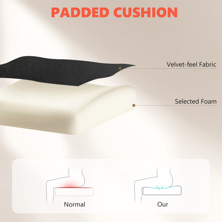 Office Chair with 6-point Vibration Massage and Heat, Fabric Desk Chai