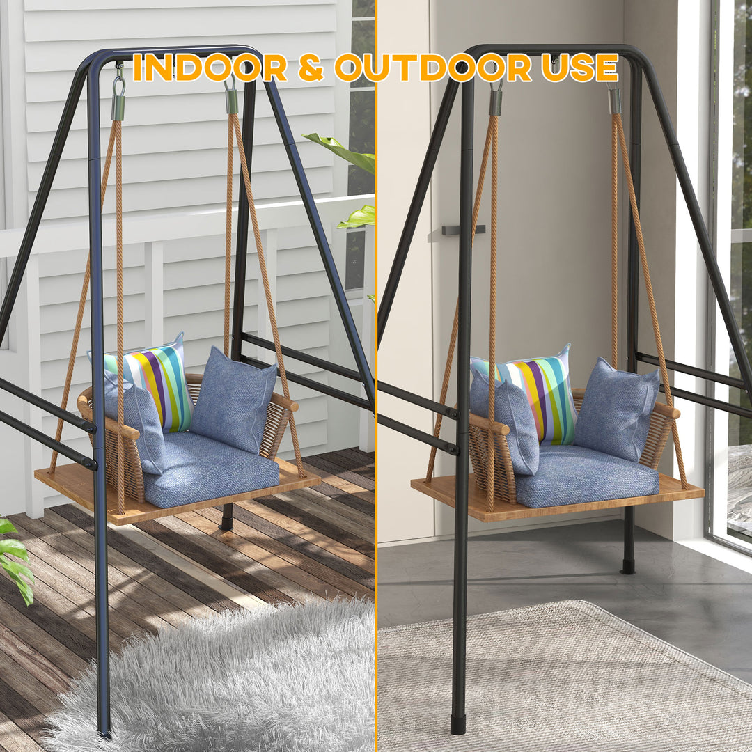 Hammock Chair Stand, Hanging Heavy Duty Metal Frame Hammock Stand for 