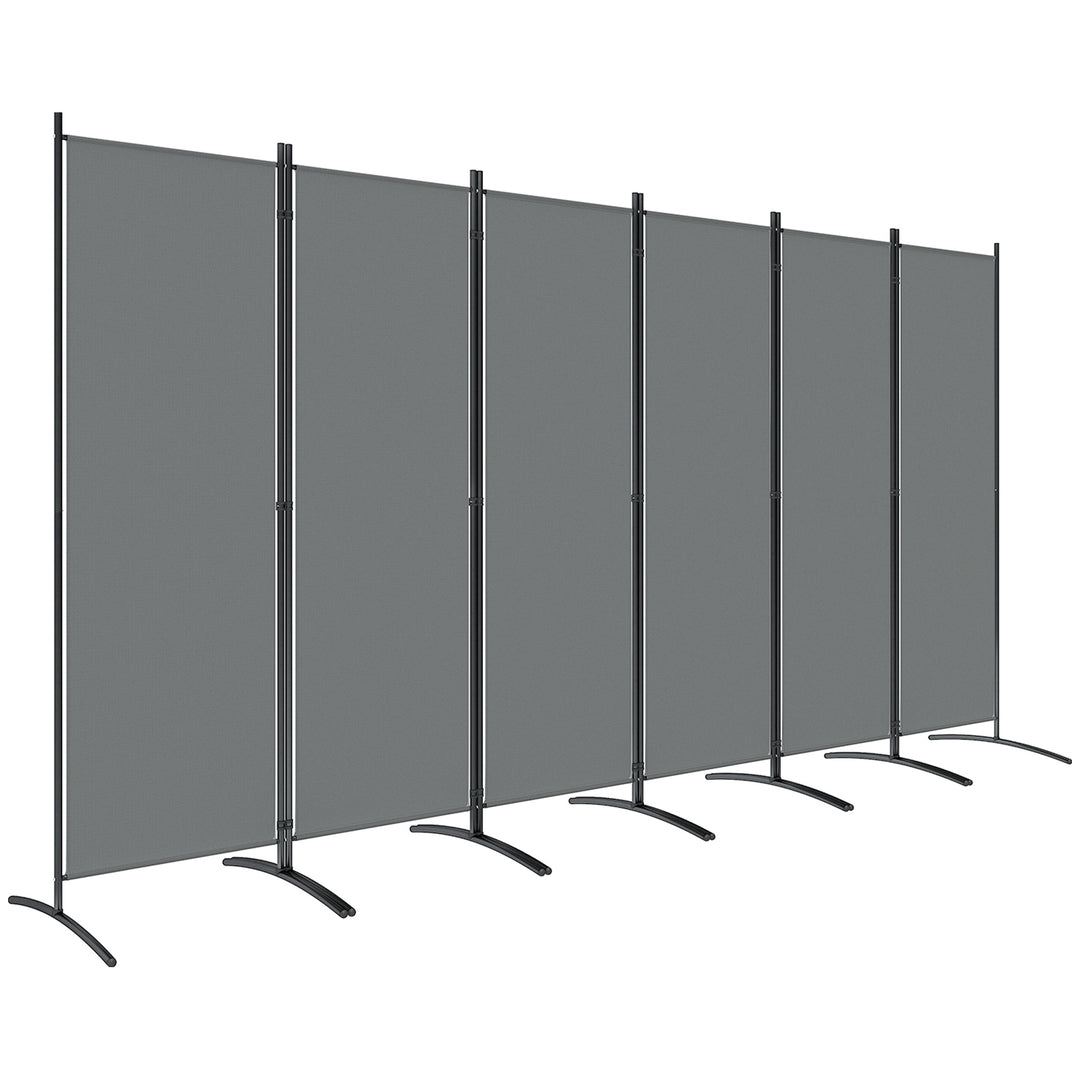 6 Panel Folding Room Divider Foldable Freestanding Garden Privacy Screen, 332 x 172 cm