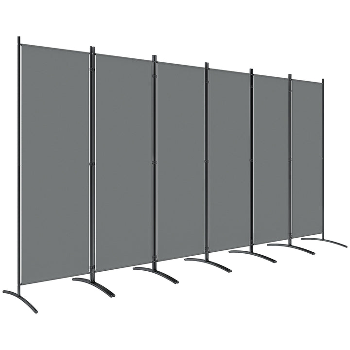 6 Panel Folding Room Divider Foldable Freestanding Garden Privacy Screen, 332 x 172 cm