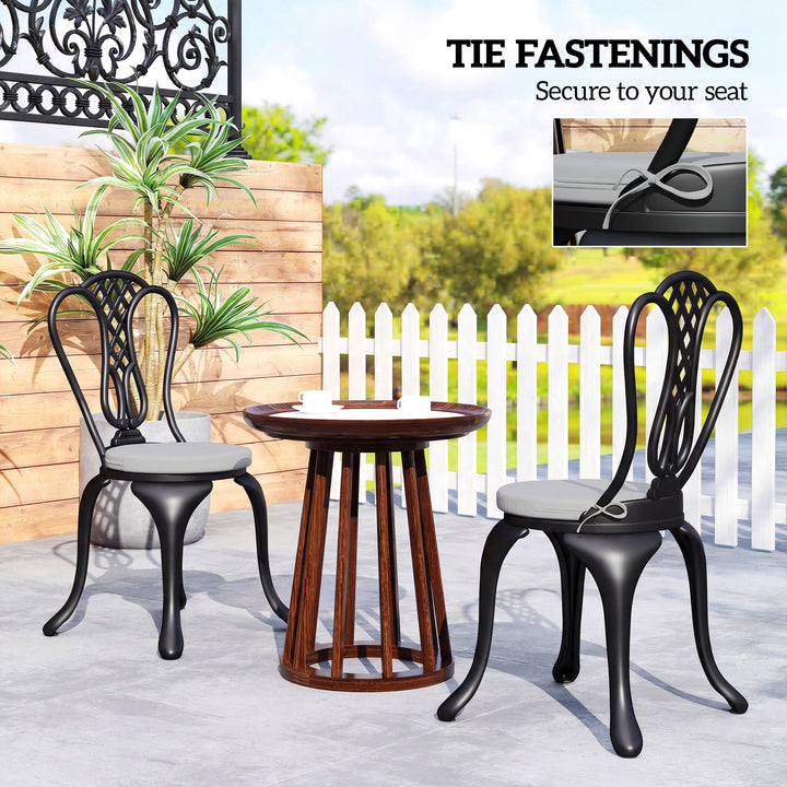 Outdoor Bistro Chair Cushions Set of 4 with Removable Cover, 41 x 41 x