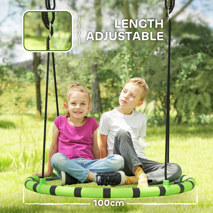 100cm Diameter Kid Nest Swing Seat with Height Adjustable Ropes for - view 5
