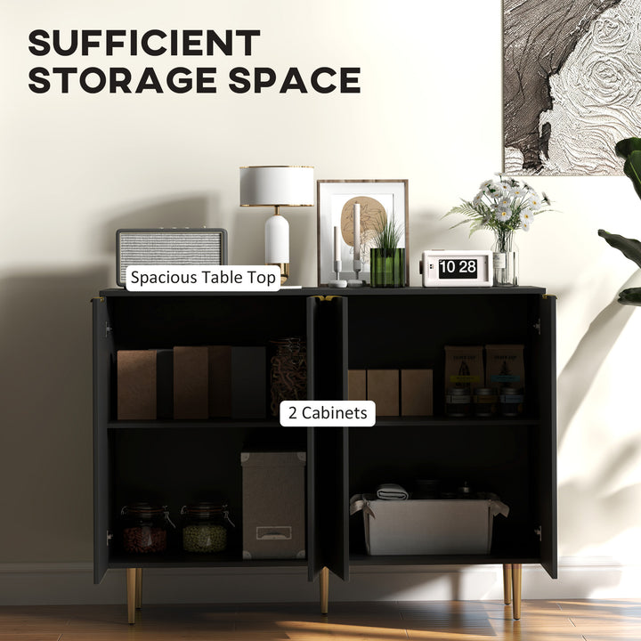 Sideboard Buffet Cabinet, Modern Kitchen Storage Cabinet with Adjustab