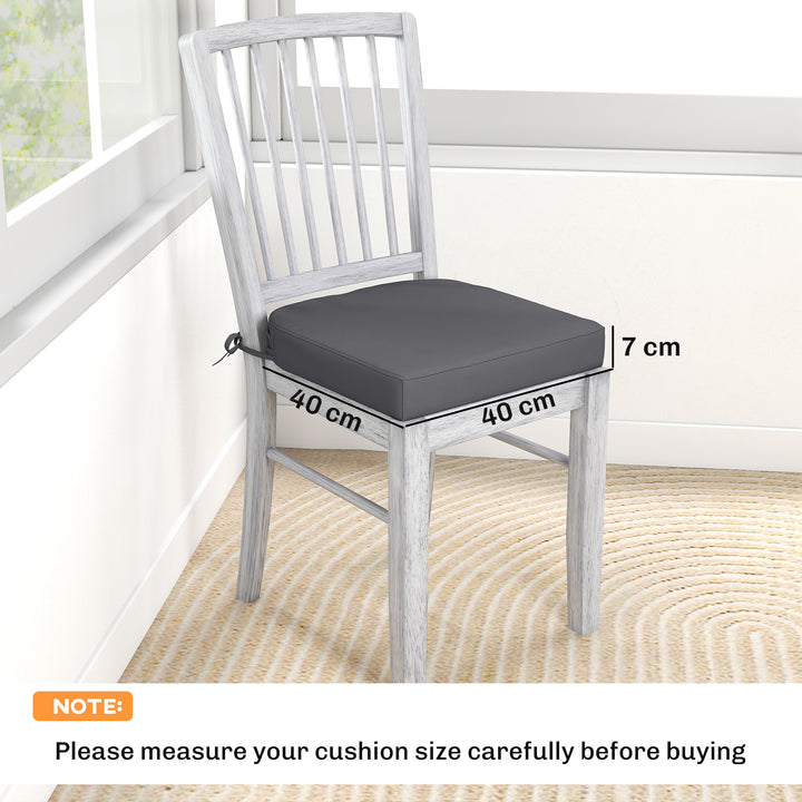 Outdoor Chair Seat Cushions Set of 2, Garden Chair Cushions with 7cm T