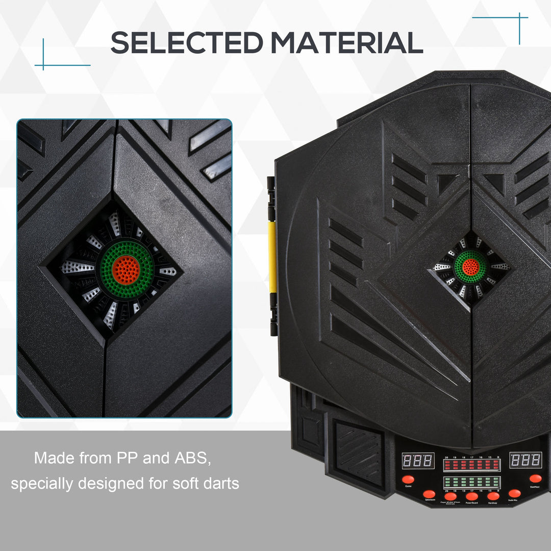 Dart Board Set, Electronic Dartboard with LED Digital Score Display, S