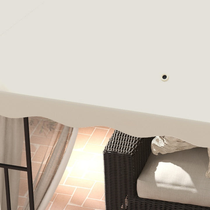 3 x 3 m Gazebo Canopy Replacement Covers, 2 - Tier Gazebo Roof Replacement TOP COVER ONLY, Cream White