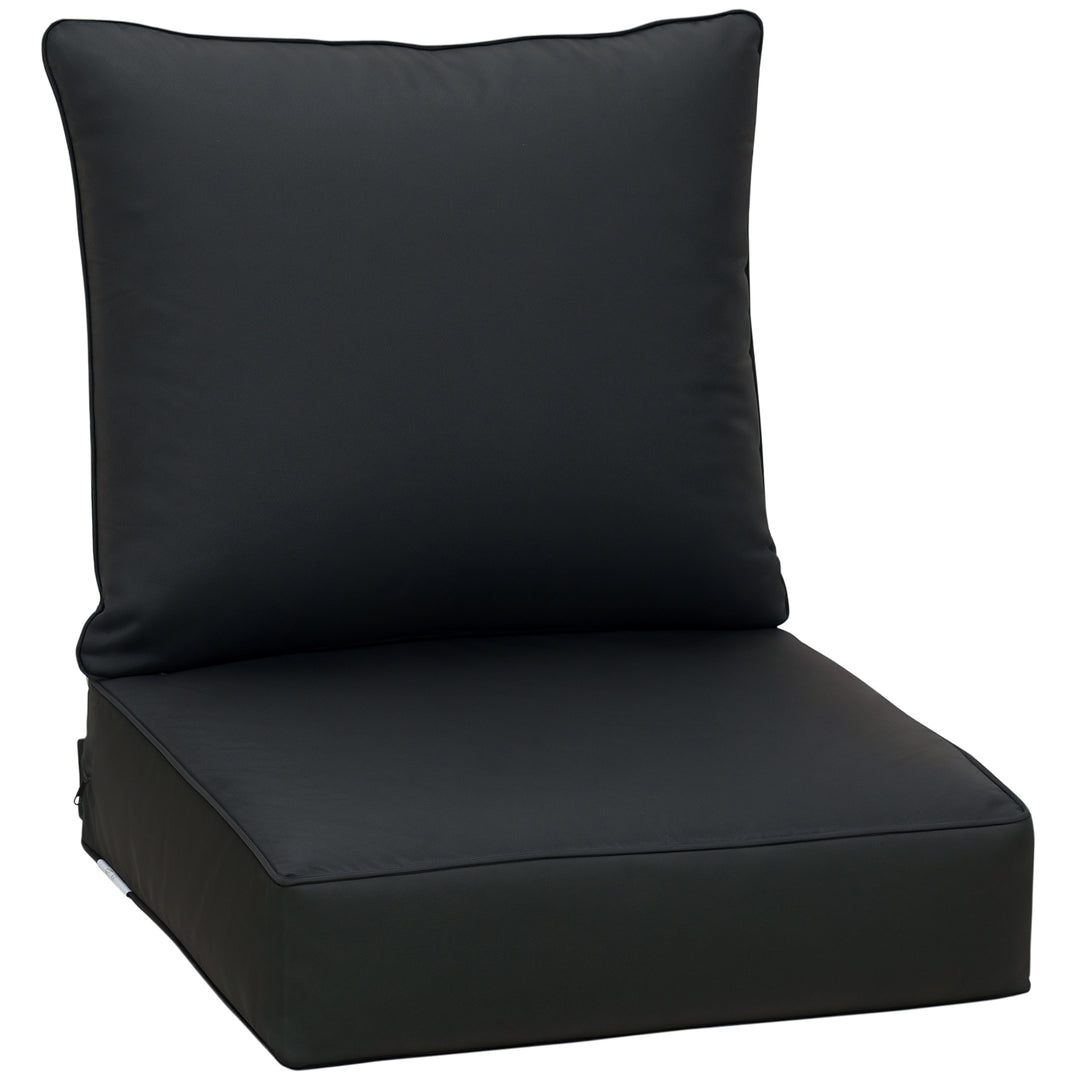 Outdoor Seat and Back Cushion Set Patio Deep Seating Chair Replacement