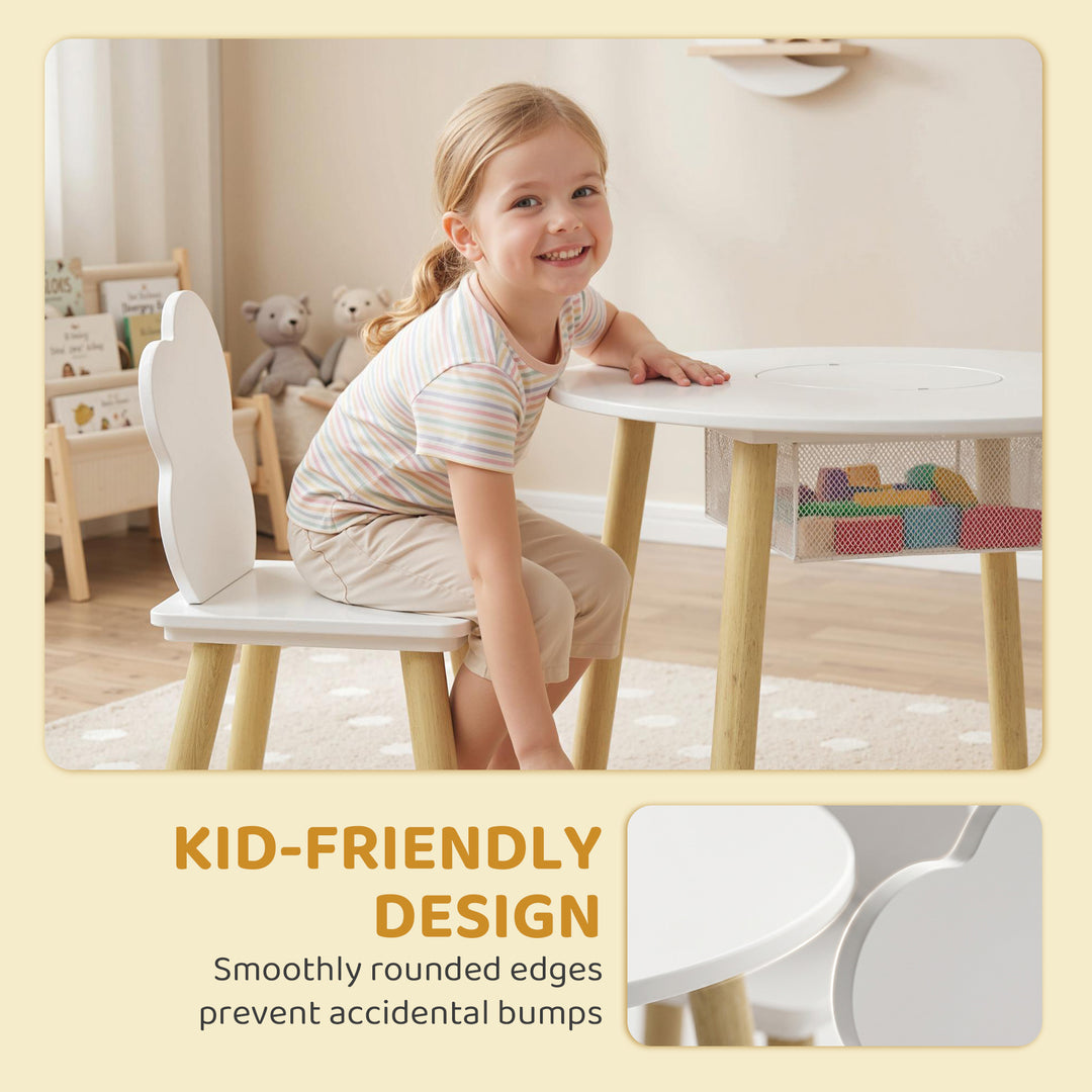 Kids Table and Chairs Set with Storage Bag Toddler Table and Chairs Se