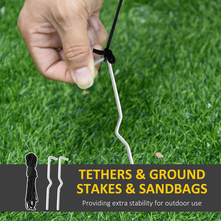 MCL Inflatable Blow up Christmas Santa Claus 4ft LED Yard Holiday Decoration