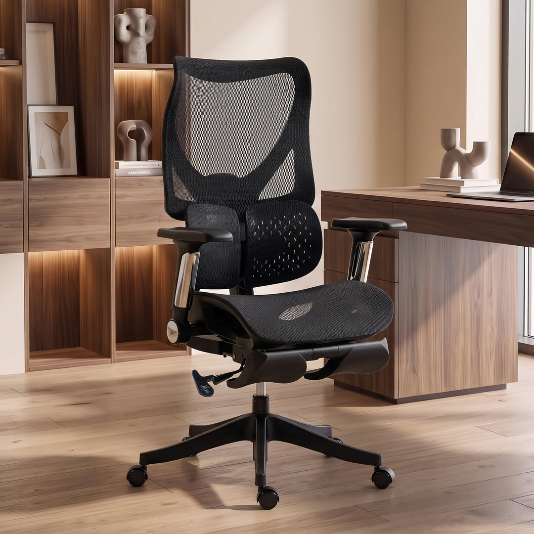 Ergonomic Office Chair with Lumbar Support, Mesh Reclining Desk Chair - view 2