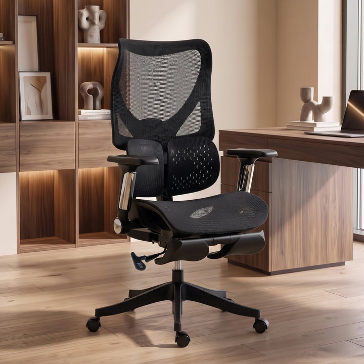Ergonomic Office Chair with Lumbar Support, Mesh Reclining Desk Chair - view 2