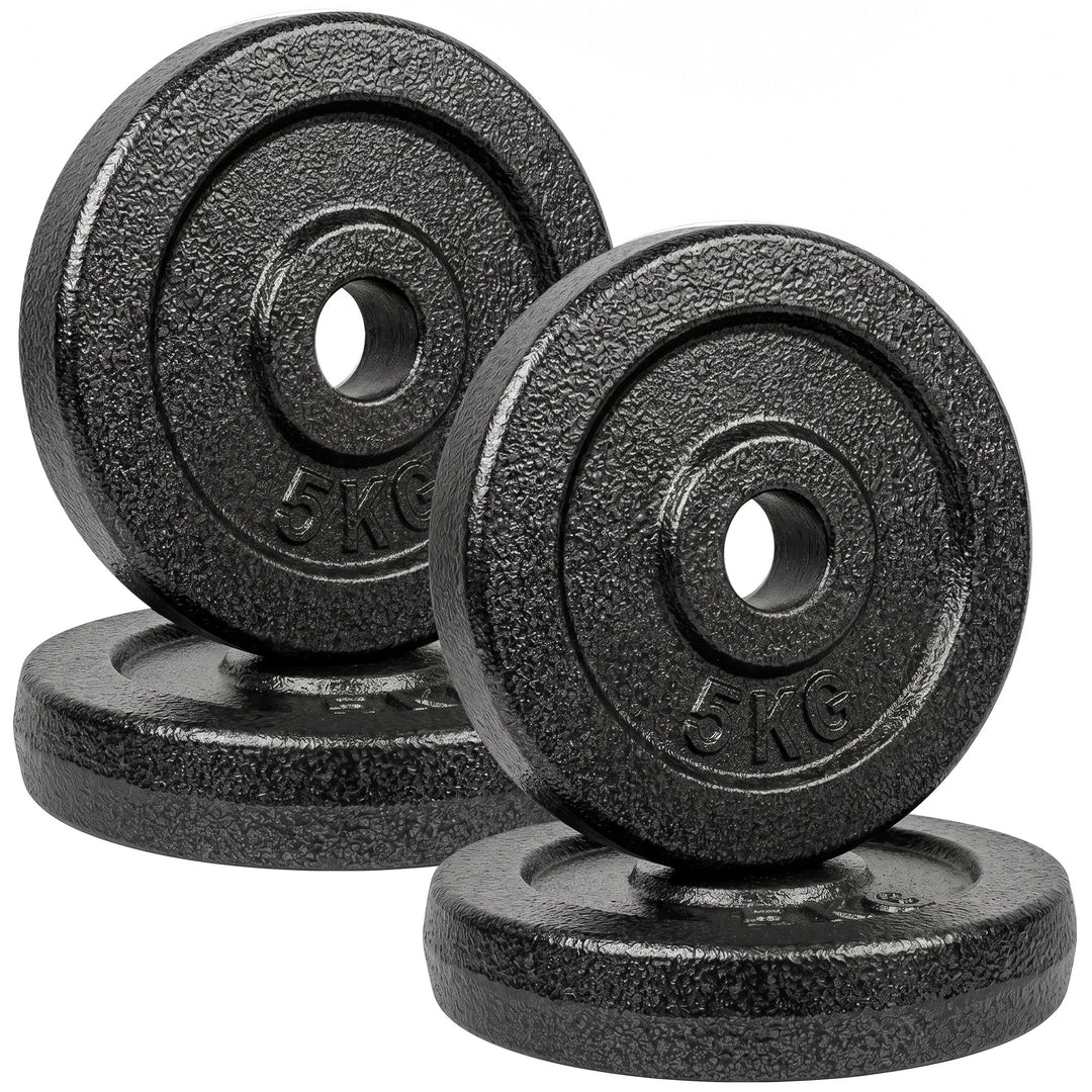 Weight Plates Set, 1"/2.5cm Weight Disc Pair, 4 x 5kg Metal Dumbbell/B