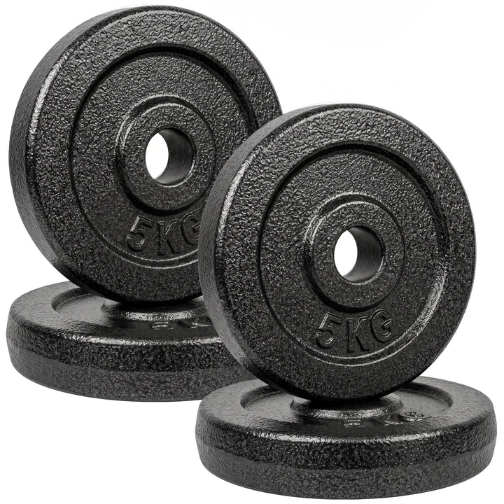 Weight Plates Set, 1"/2.5cm Weight Disc Pair, 4 x 5kg Metal Dumbbell/B