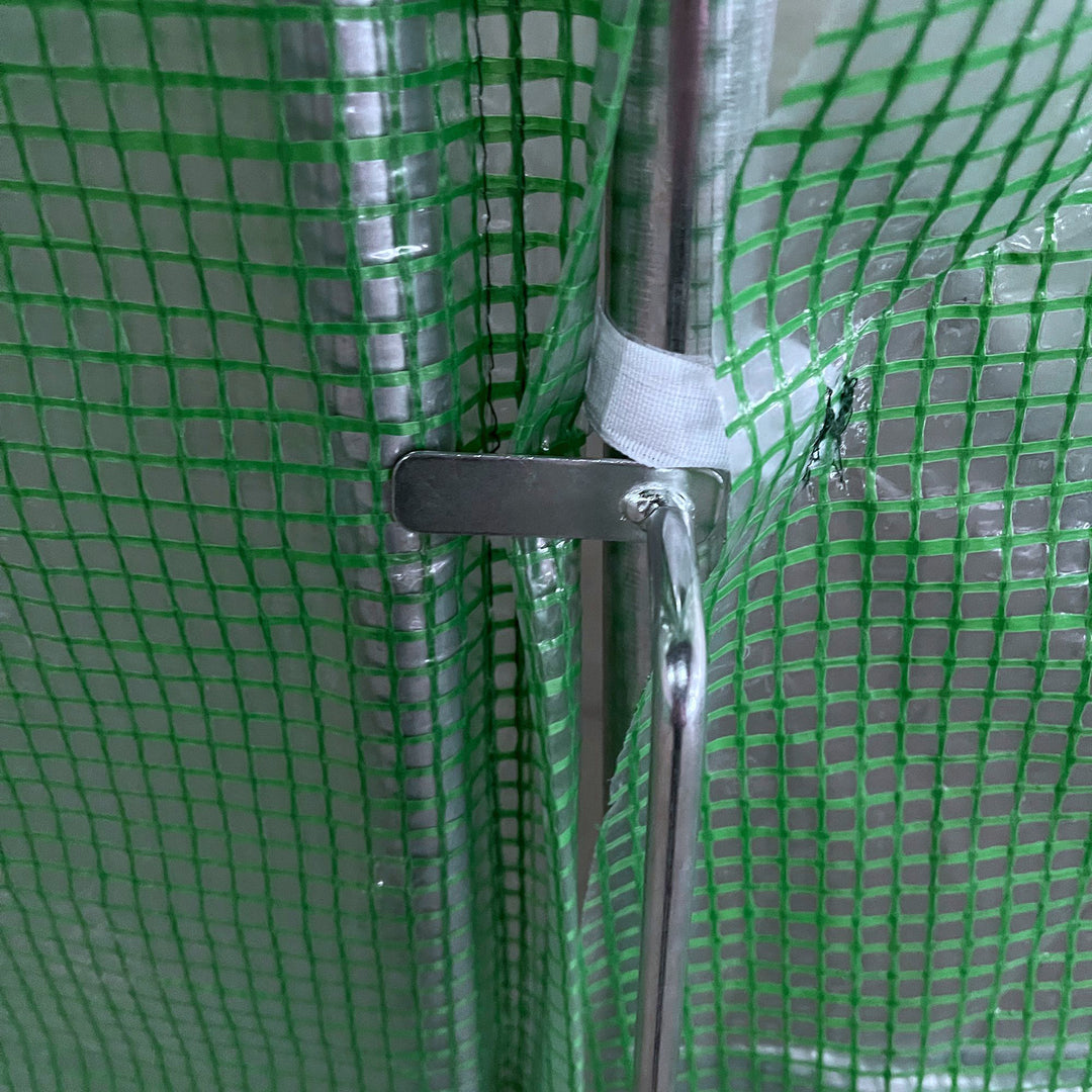 Reinforced Walk in Polytunnel Greenhouse, 4x3x2 m
