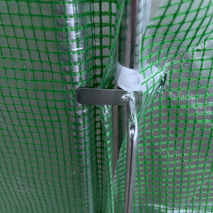Reinforced Walk in Polytunnel Greenhouse, 4x3x2 m