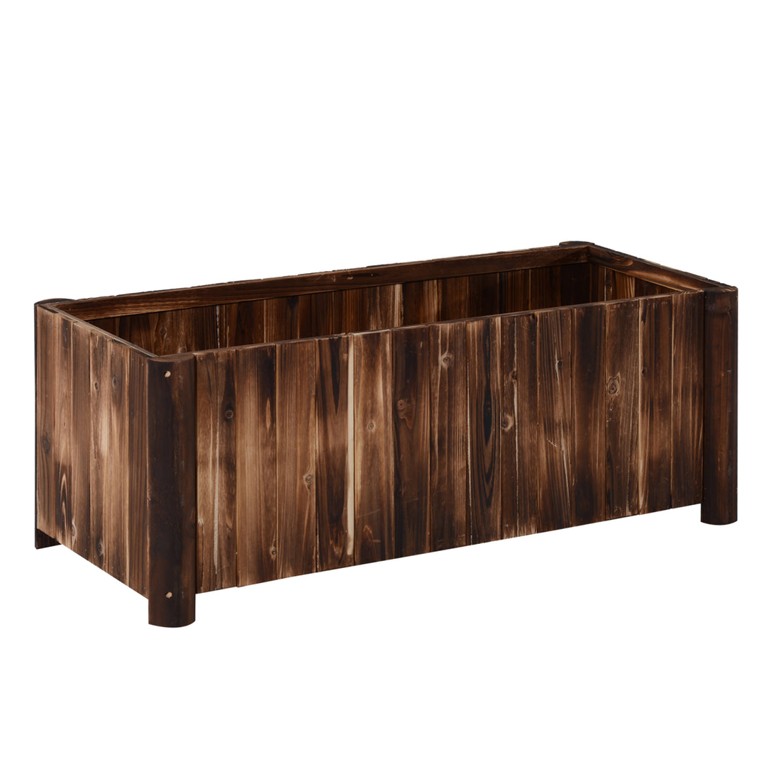 Wooden Raised Garden Bed, 120 x 50 x 45cm Elevated Planter Box, Outdoo