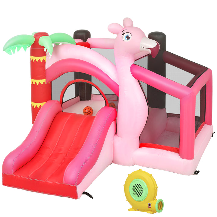 Inflatable Bounce House for Kids with Slide, Ball Pit, Basketball Hoop