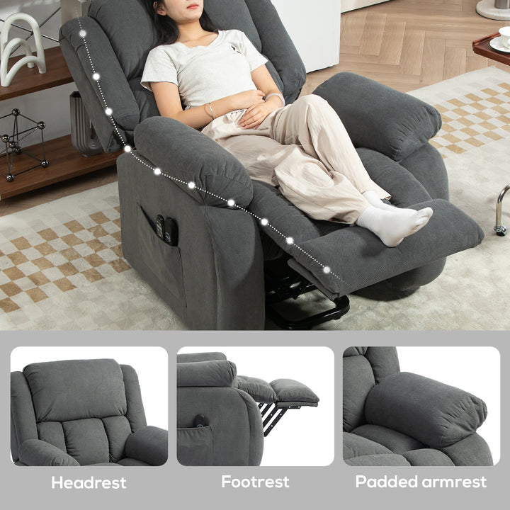 Recliner Armchair Lift Chair, Electric Recliner Chair with Vibration M