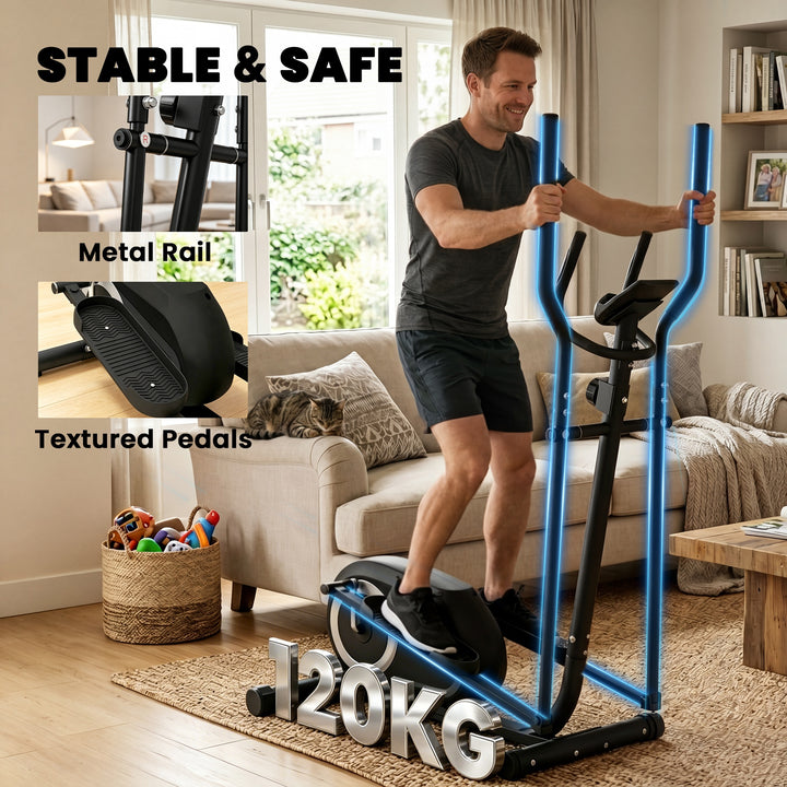 Elliptical Cross Trainer for Home, Quiet Magnetic Elliptical Machine w