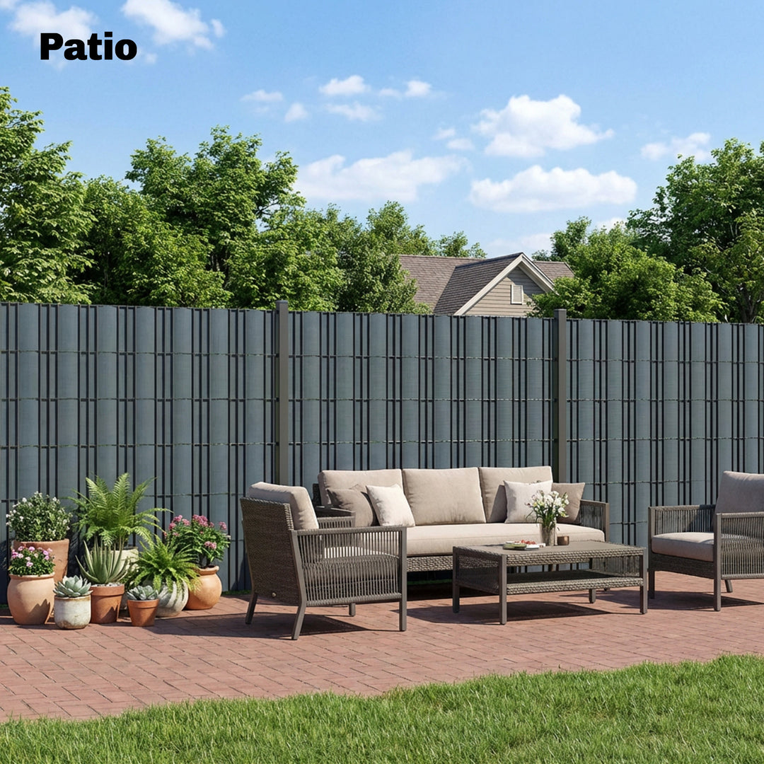 2Pcs Privacy Garden Screen Fence, UV Resistant Waterproof Windbreak Fe