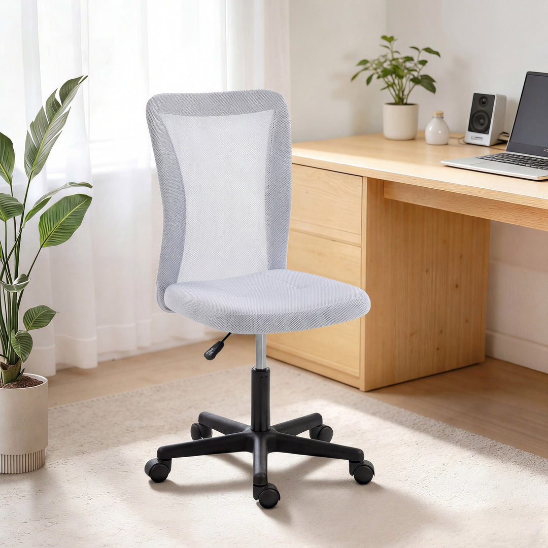 Mesh Office Chair Armless Swivel Executive Computer Desk Chair Adjusta