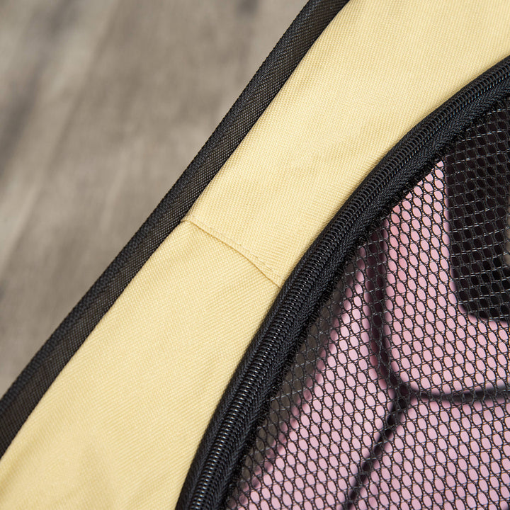 MCL Fabric Pet Whelping Box Dog Cat Puppy Playpen Rabbit Guinea Pig Play Pen in Pink With Carry Bag Small Dia 90 x 41Hcm