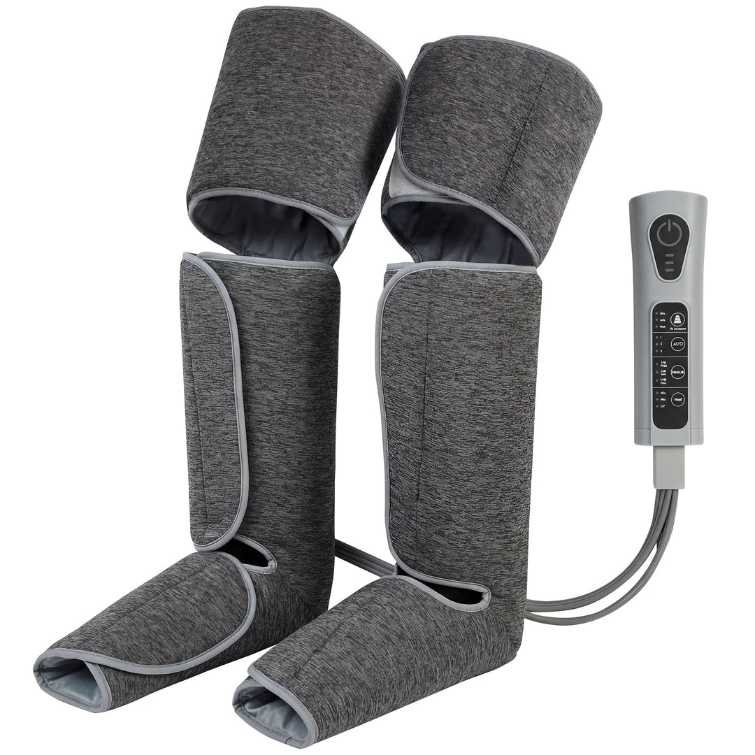Leg Massager with Heat, Compression, 3 Auto Modes &amp; 3 Intensities, Foo