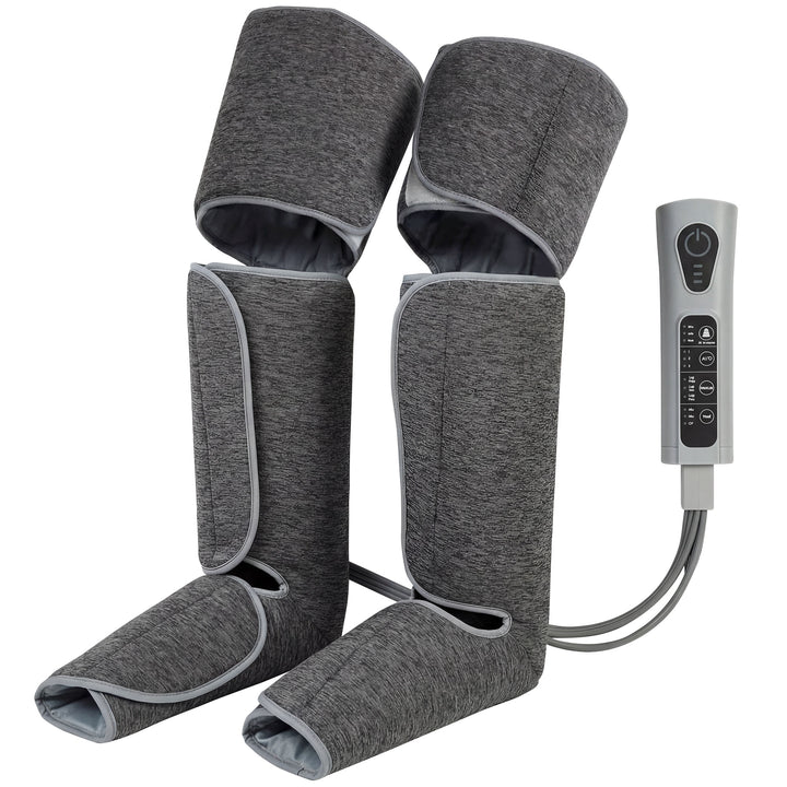 Leg Massager with Heat, Compression, 3 Auto Modes &amp; 3 Intensities, Foo