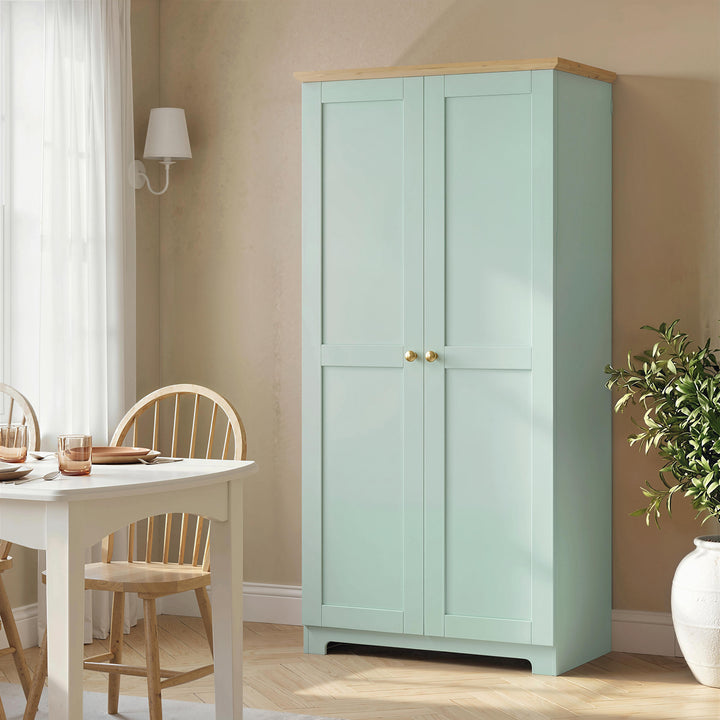 Kitchen Cupboard, 172cm Freestanding Storage Cabinet with Doors and Sh
