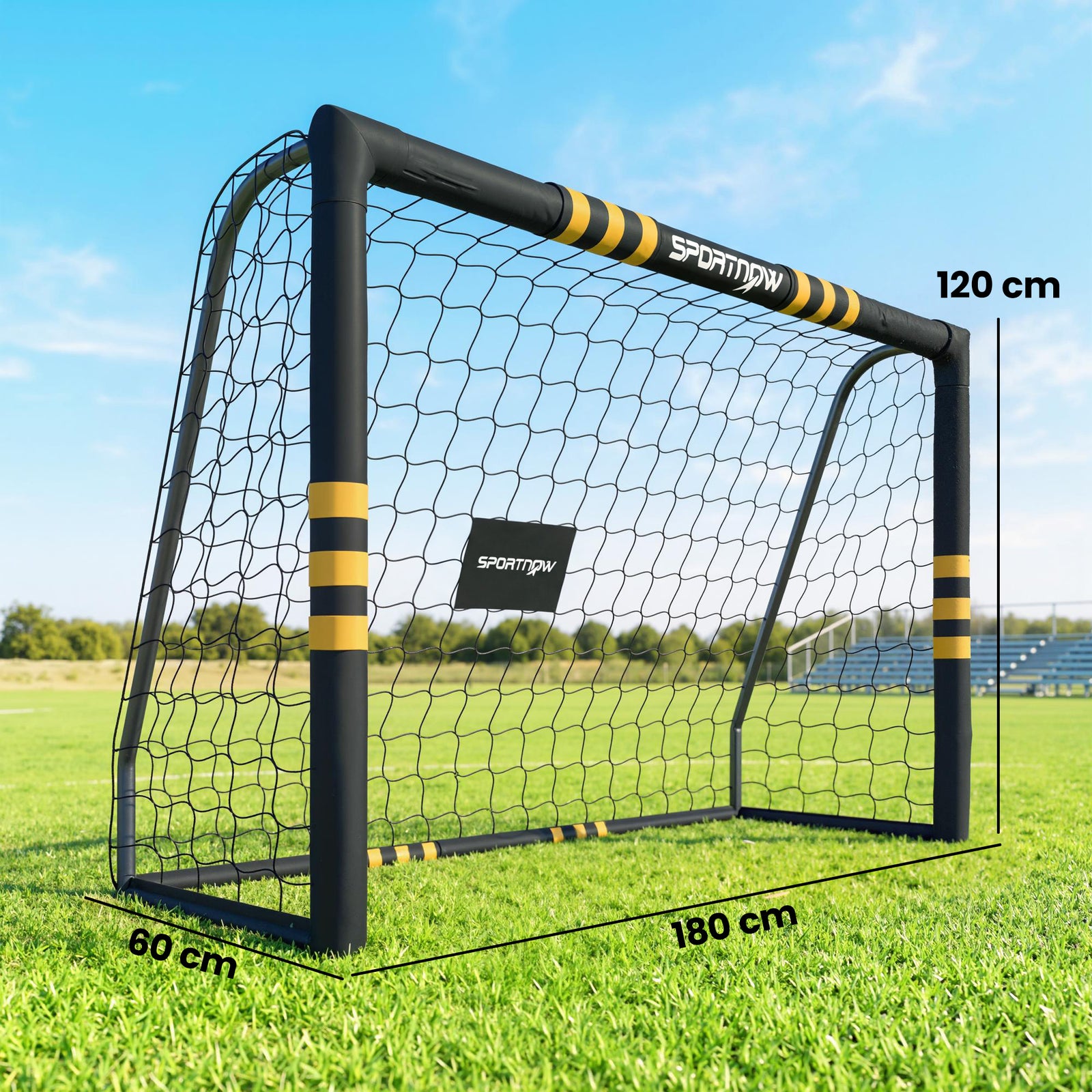 Football Goal, 6 x 4ft Portable Football Net with EPE Foam Padding, PV