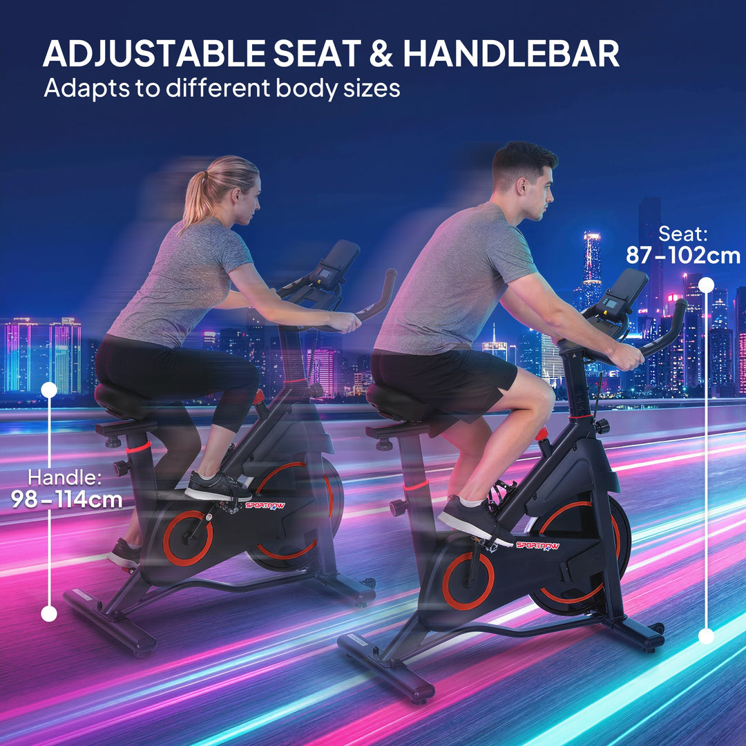 Exercise Bike, Stationary Bike with Adjustable Magnetic Resistance, In
