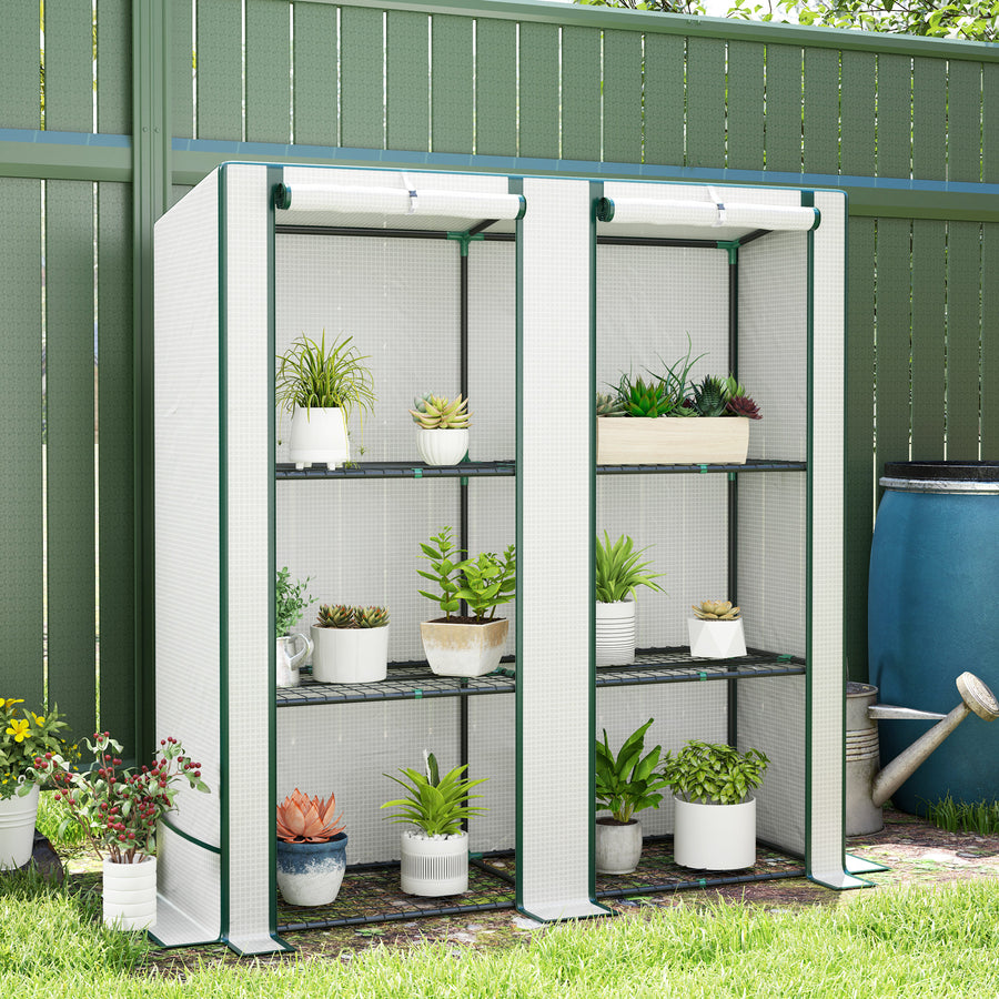 Three-Tier Mini Greenhouse - White