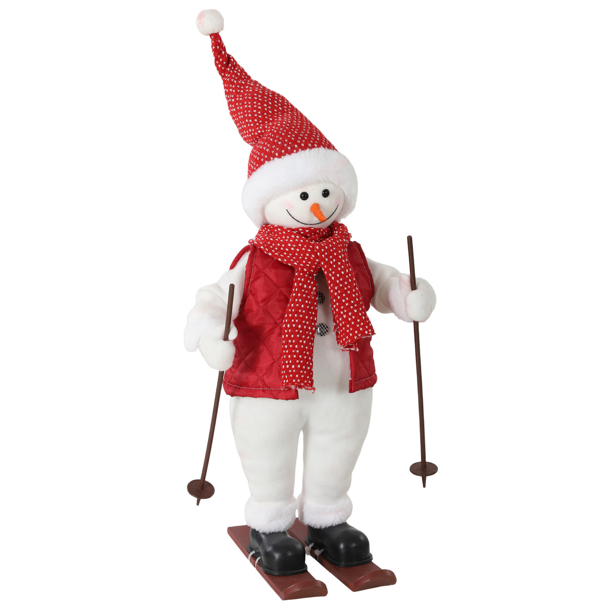 2ft Singing Skiing Santa Claus, Standing Christmas Animated Santa