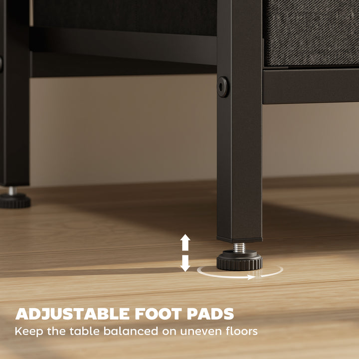 Bedside Table with Charging Station