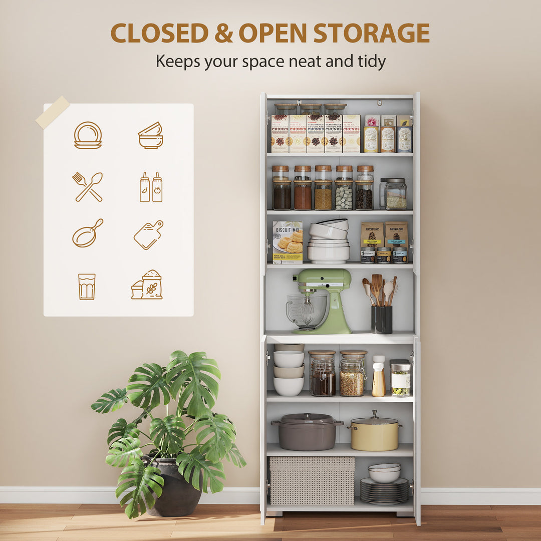 180 cm Tall Kitchen Cupboard, Pantry Storage Cabinet with Soft Close D