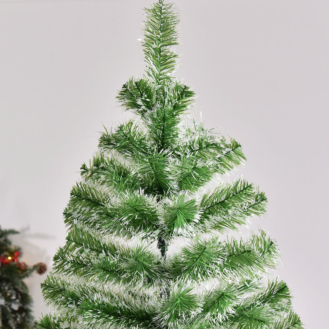 7FT Indoor Christmas Tree Artificial Decoration Xmas Gift with Metal Stand Branch Tips