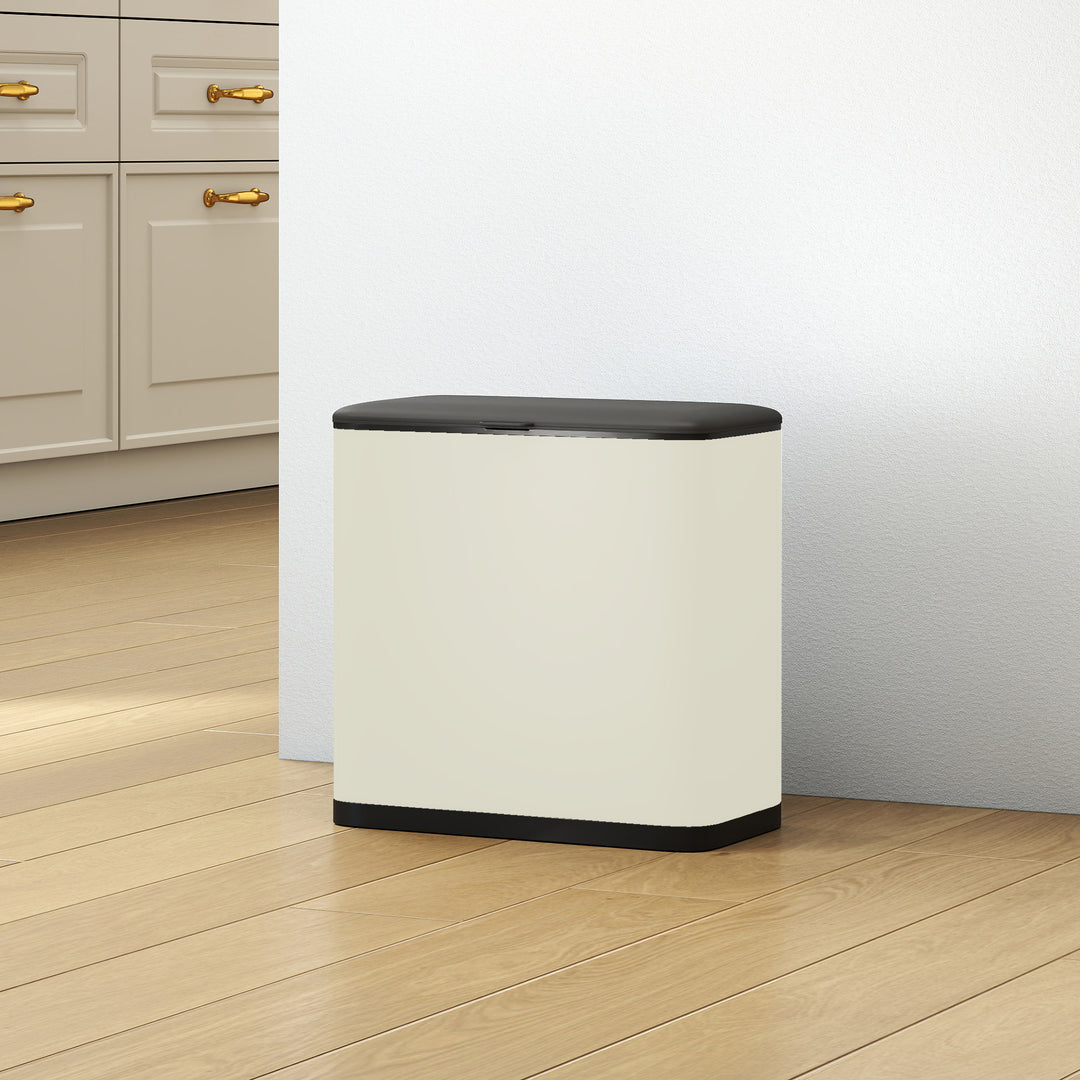 8L Hanging Kitchen Bin, Rubbish bin with Lid and Removable Inner Bucke